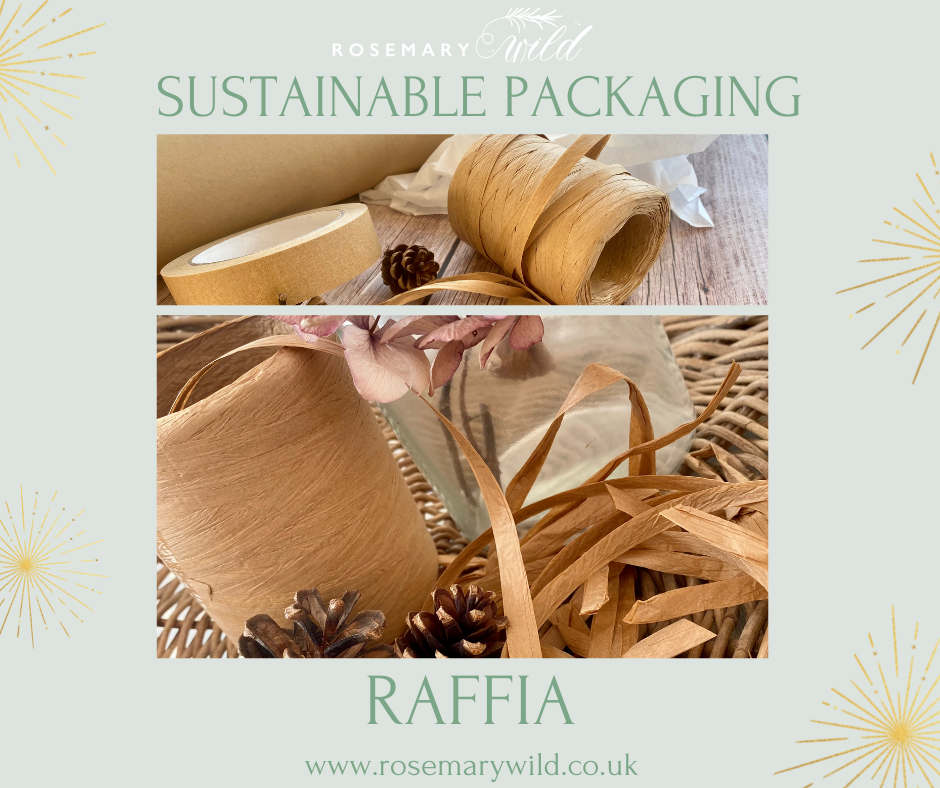 Raffia shop packaging material