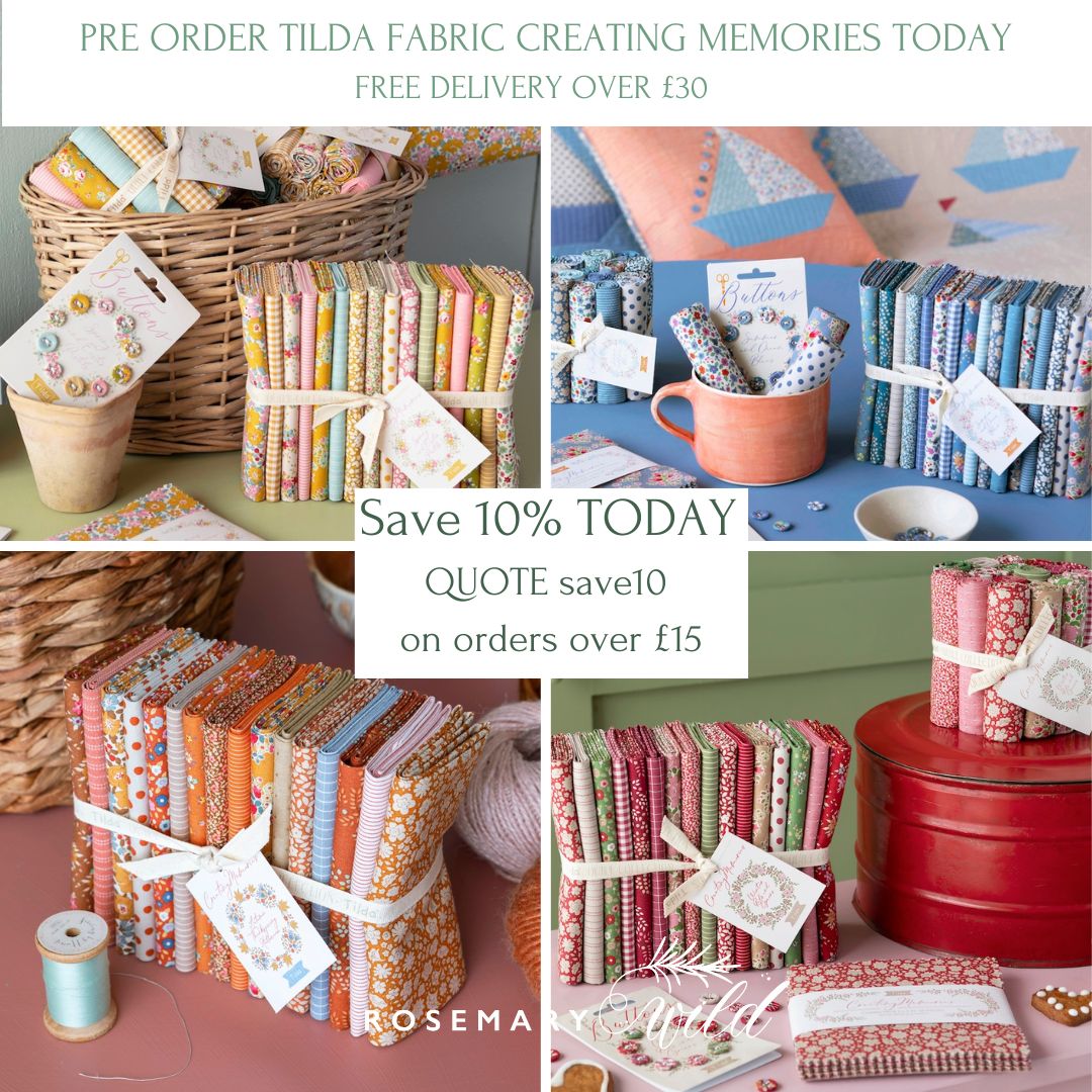 Creating Memories Charm Pack Bundle 32 pieces- two of each Summer 16 fabrics, 5inch squares