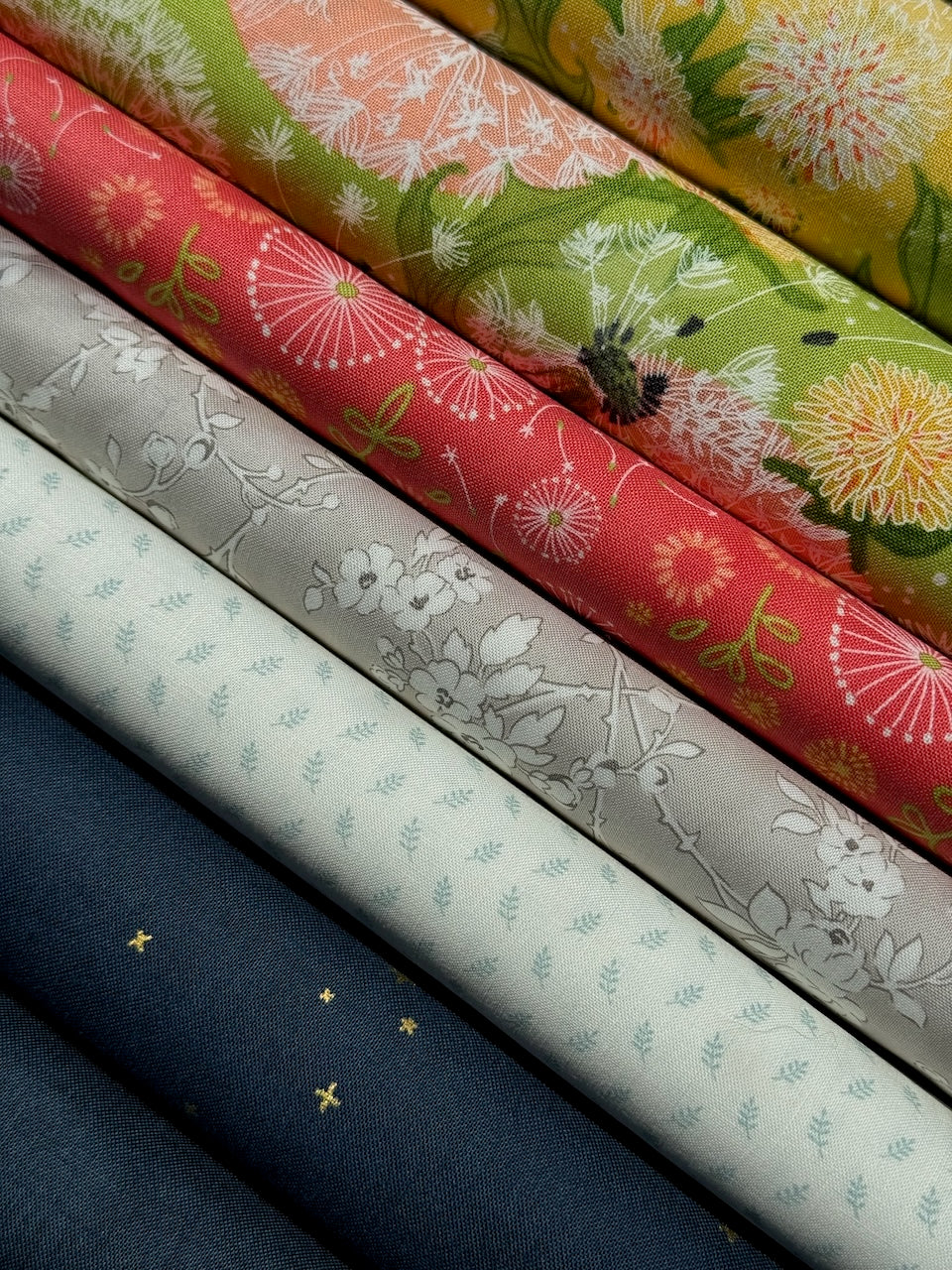 Joyful Summer Bundle of 4 fat quarters