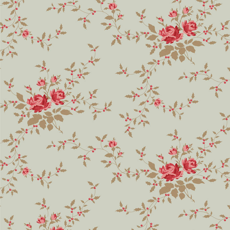 Merry Little Christmas Fat Quarter Eve & Noel Blender Bundle - 12 fabrics, 20 x 22in
