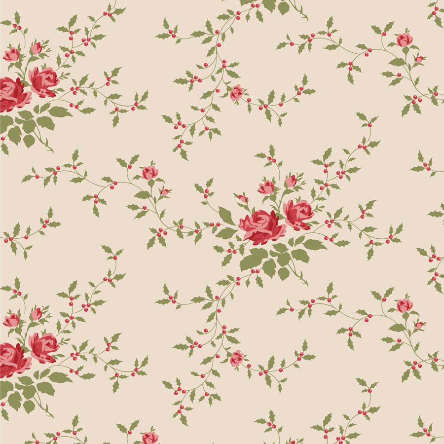 Merry Little Christmas Fat Quarter Eve & Noel Blender Bundle - 12 fabrics, 20 x 22in