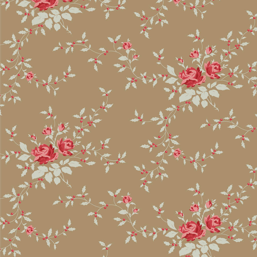 Merry Little Christmas Fat Quarter Eve & Noel Blender Bundle - 12 fabrics, 20 x 22in