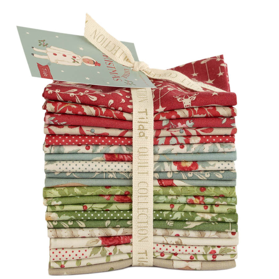 Merry Little Christmas Fat Eight Bundle - 20 fabrics, 20 x 11in