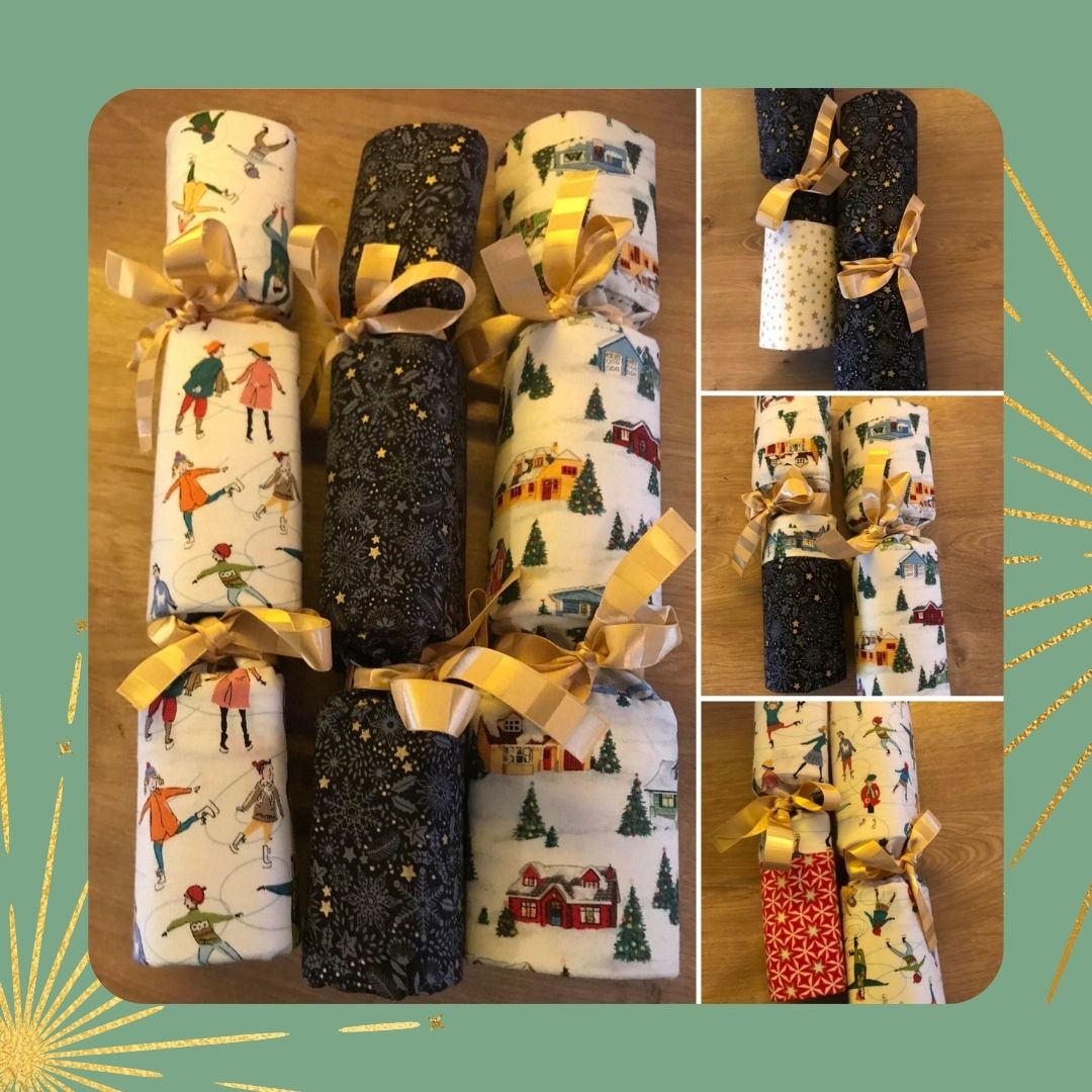 The Wonder Cracker Sewing Pattern - stitch your own Christmas Crackers that are pullable, reusable and have a snap!
