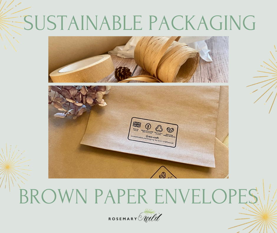 Sustainable Packaging:  Brown Paper Envelopes