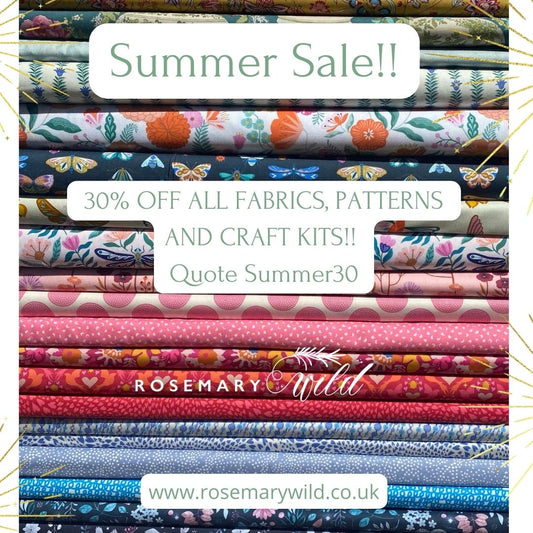 🤩SUMMER SALE!  30% off everything, even the Clearance section, until Wednesday 3rd August.