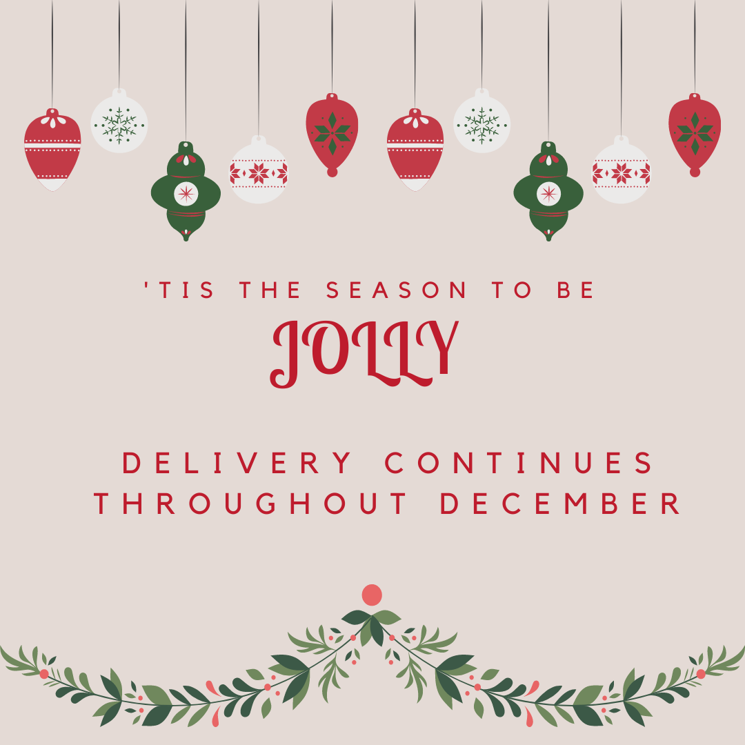 20.  Delivery Throughout December