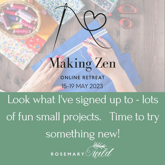 Nurture your Creativity with an online Sewing Retreat