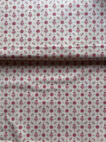 Birds Pearl Faded Red - Rouenneries Trois