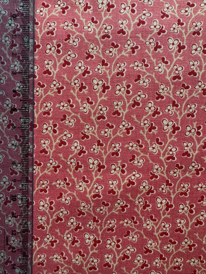 Tiny Sprigs Faded Red - Rouenneries Trois