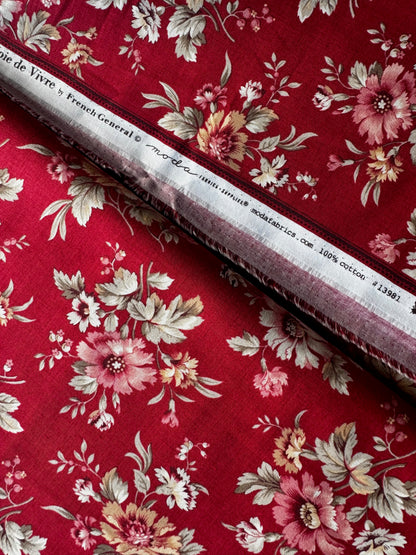 Large Floral Rouge - Joie De Vivre