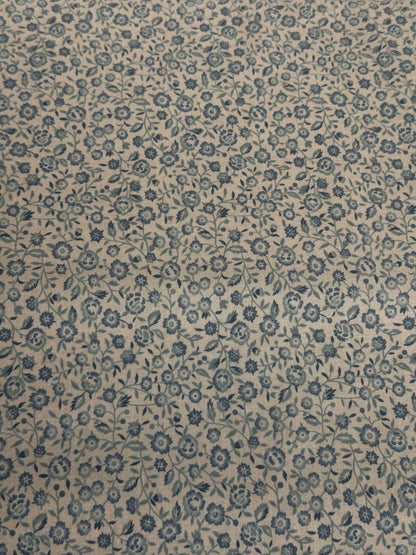 Pearl French Blue Small Floral - Sacre Bleu