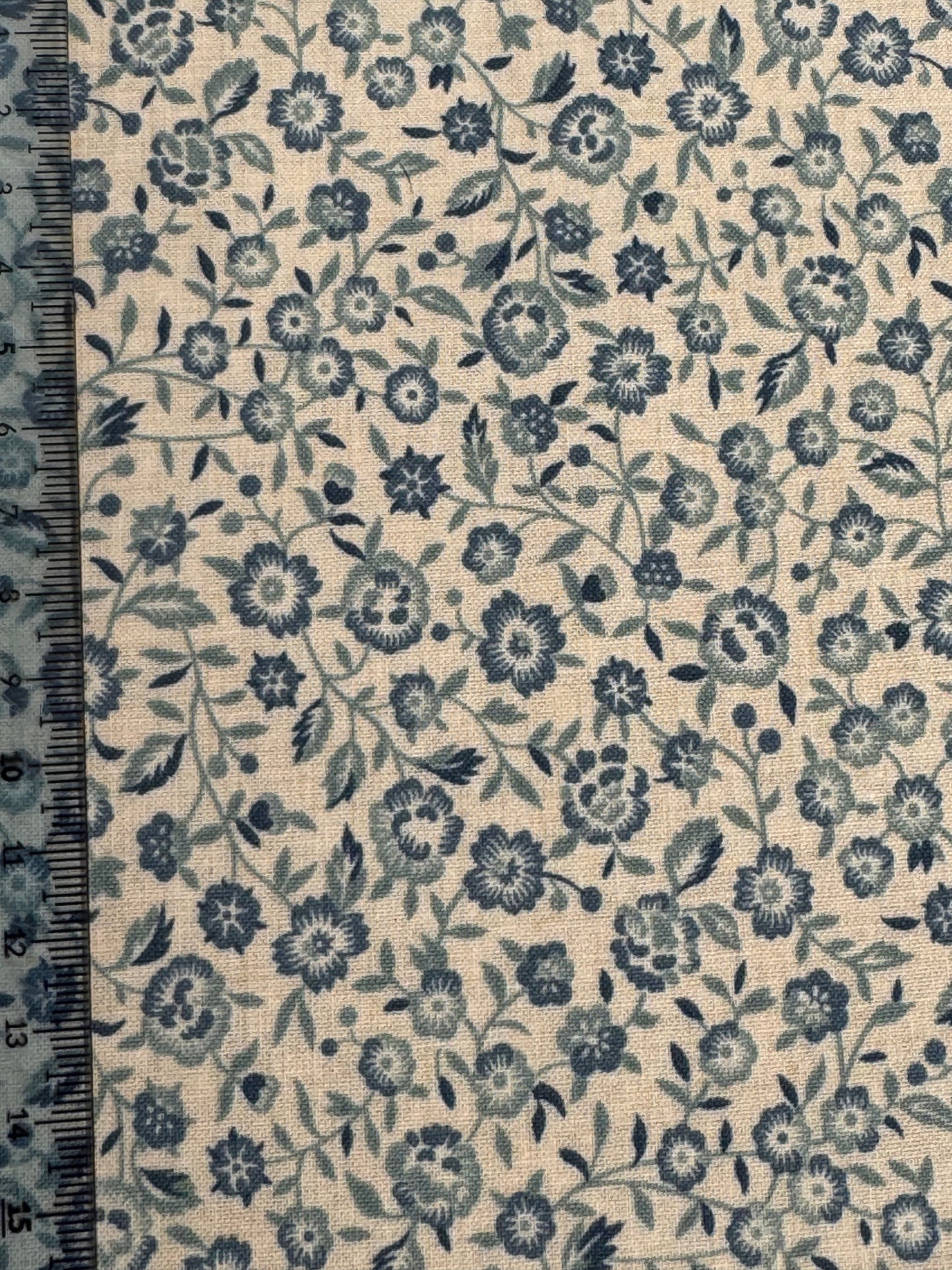 Pearl French Blue Small Floral - Sacre Bleu
