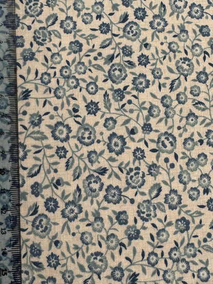 Pearl French Blue Small Floral - Sacre Bleu