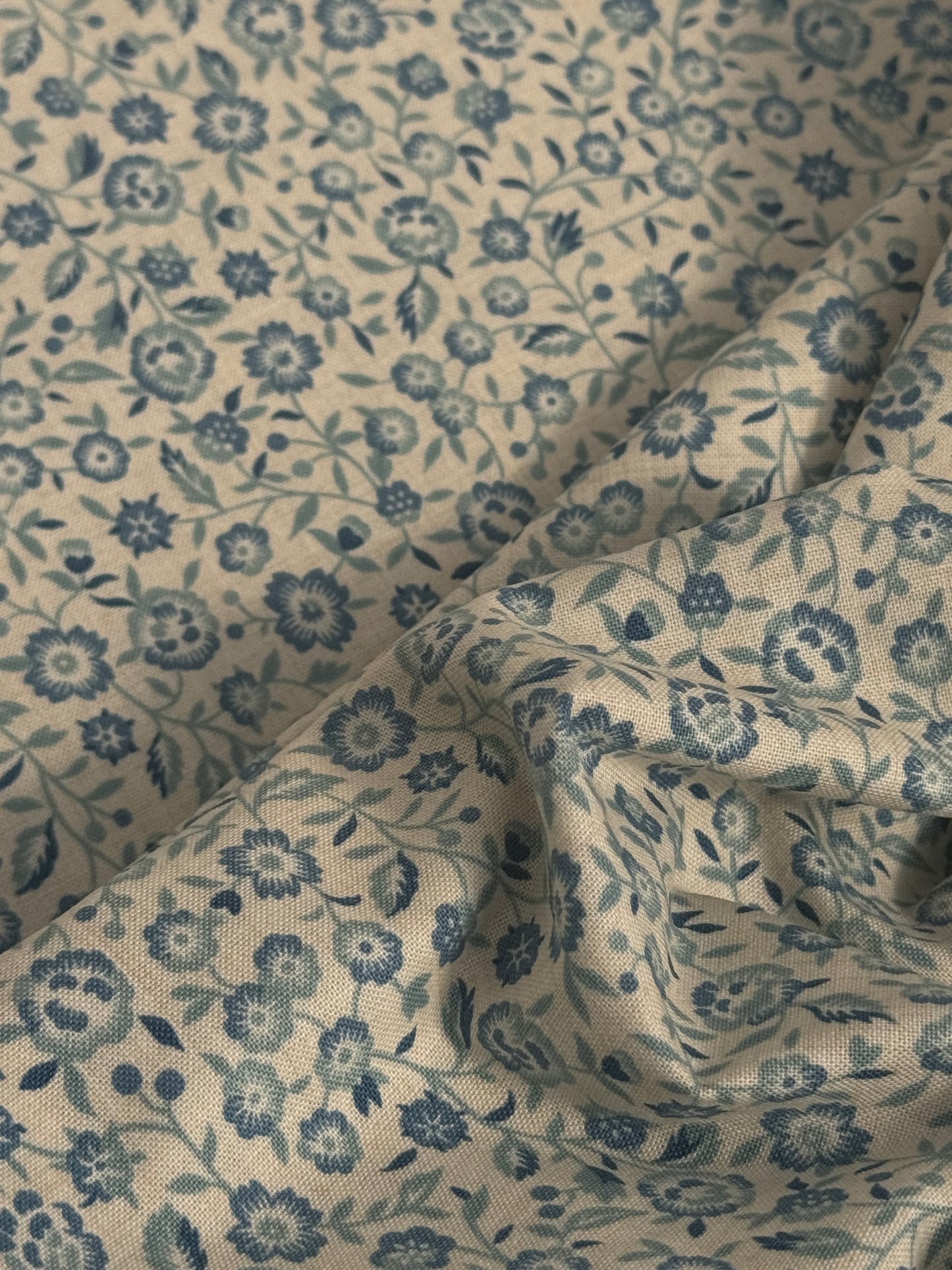 Pearl French Blue Small Floral - Sacre Bleu