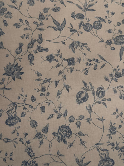 Smoke French Blue Large Floral - Sacre Bleu