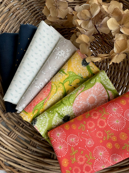 Joyful Summer Bundle of 4 fat quarters
