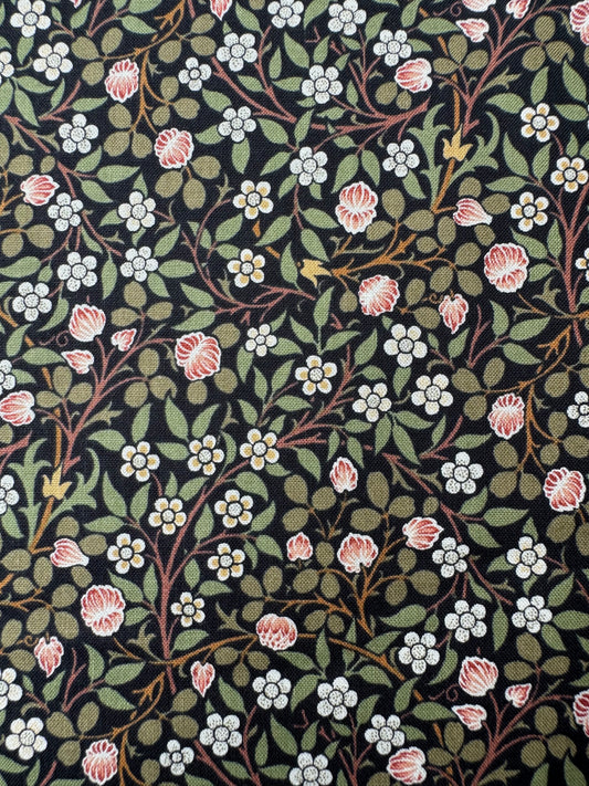 Small Floral Ebony - Morris Muse
