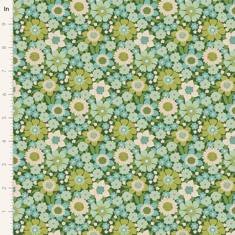 Wallflower Charm Pack - 20 fabrics, 5in squares, 40 pieces - two of each design