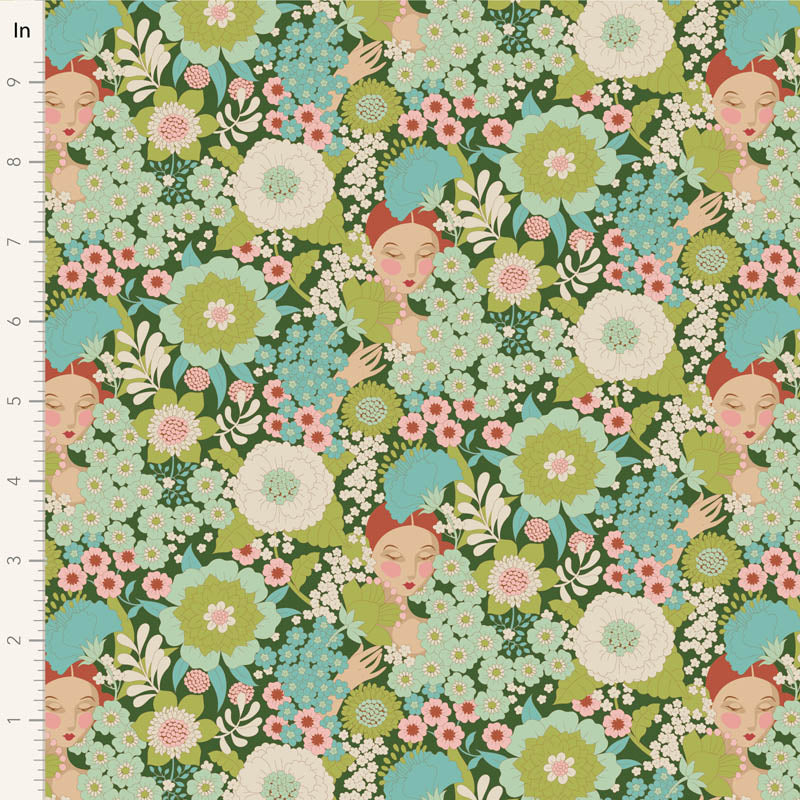 Wallflower Charm Pack - 20 fabrics, 5in squares, 40 pieces - two of each design