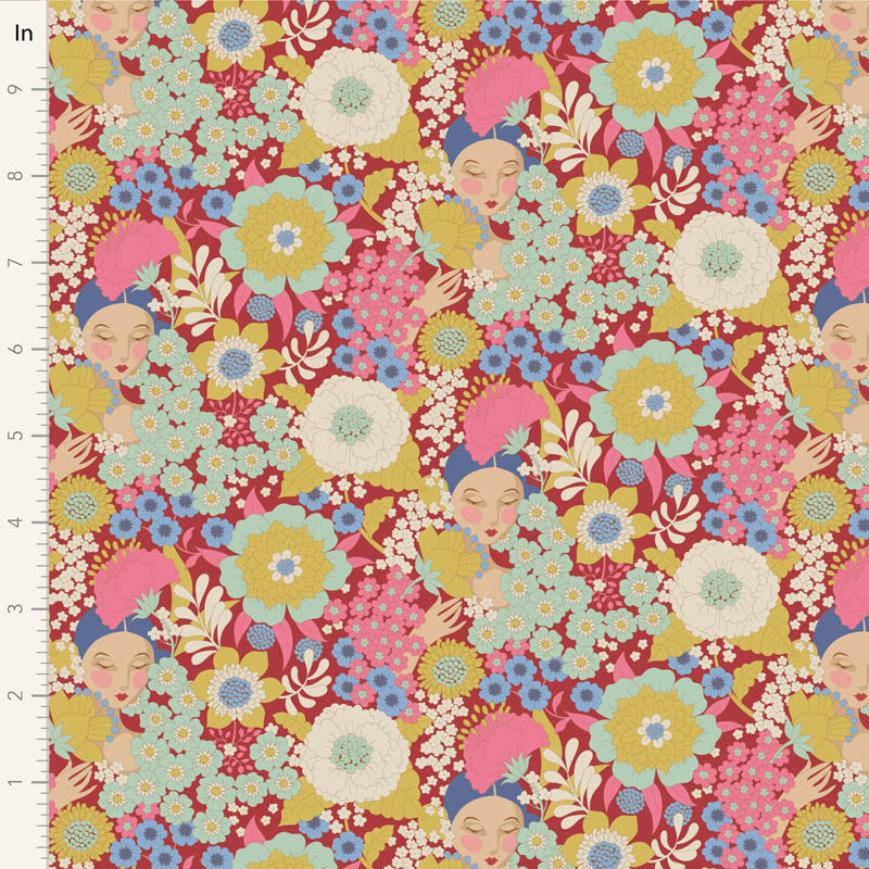 Wallflower Charm Pack - 20 fabrics, 5in squares, 40 pieces - two of each design