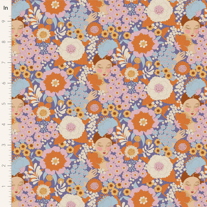 Wallflower Charm Pack - 20 fabrics, 5in squares, 40 pieces - two of each design