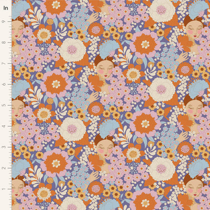 Wallflower Charm Pack - 20 fabrics, 5in squares, 40 pieces - two of each design
