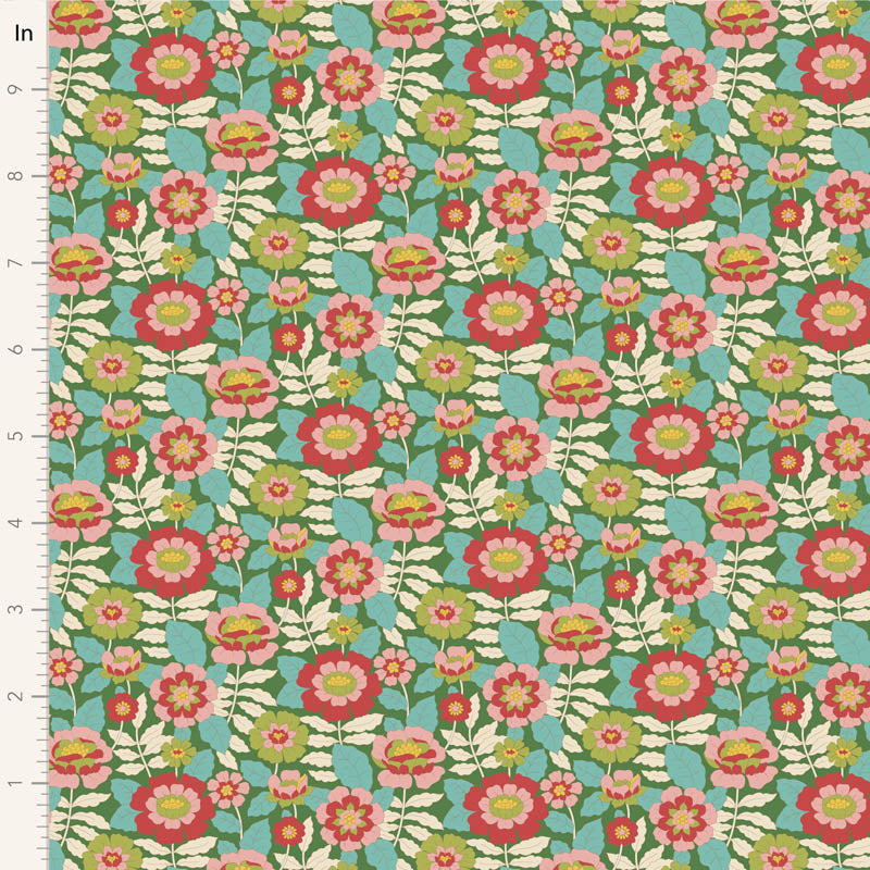 Wallflower Charm Pack - 20 fabrics, 5in squares, 40 pieces - two of each design