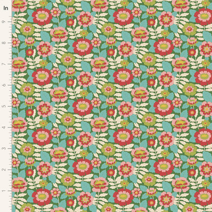 Wallflower Charm Pack - 20 fabrics, 5in squares, 40 pieces - two of each design