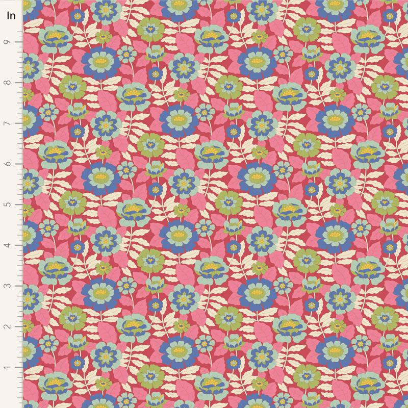 Wallflower Charm Pack - 20 fabrics, 5in squares, 40 pieces - two of each design