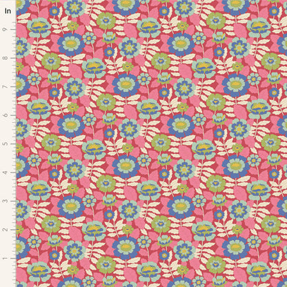 Wallflower Charm Pack - 20 fabrics, 5in squares, 40 pieces - two of each design