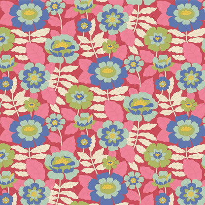 Wallflower Charm Pack - 20 fabrics, 5in squares, 40 pieces - two of each design