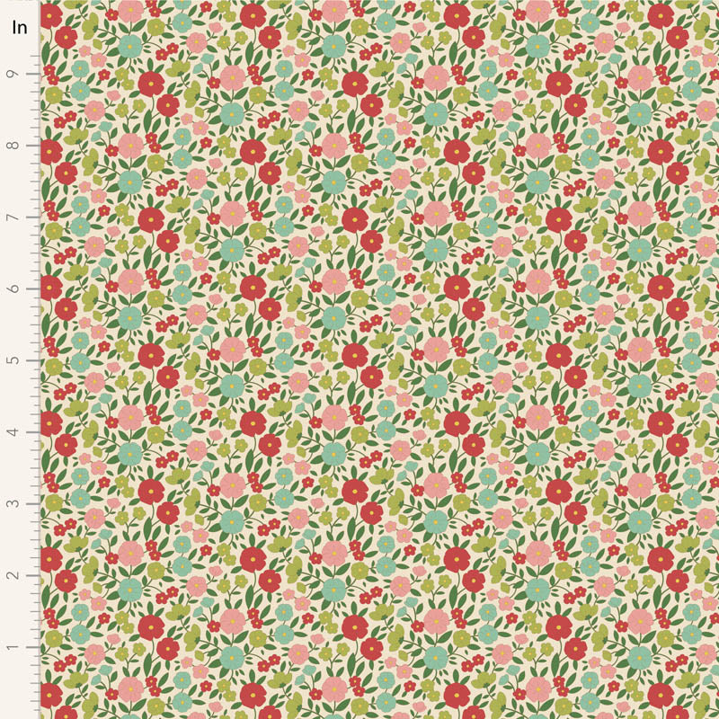 Wallflower Charm Pack - 20 fabrics, 5in squares, 40 pieces - two of each design