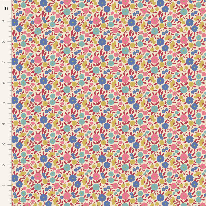 Wallflower Charm Pack - 20 fabrics, 5in squares, 40 pieces - two of each design
