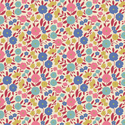 Wallflower Charm Pack - 20 fabrics, 5in squares, 40 pieces - two of each design