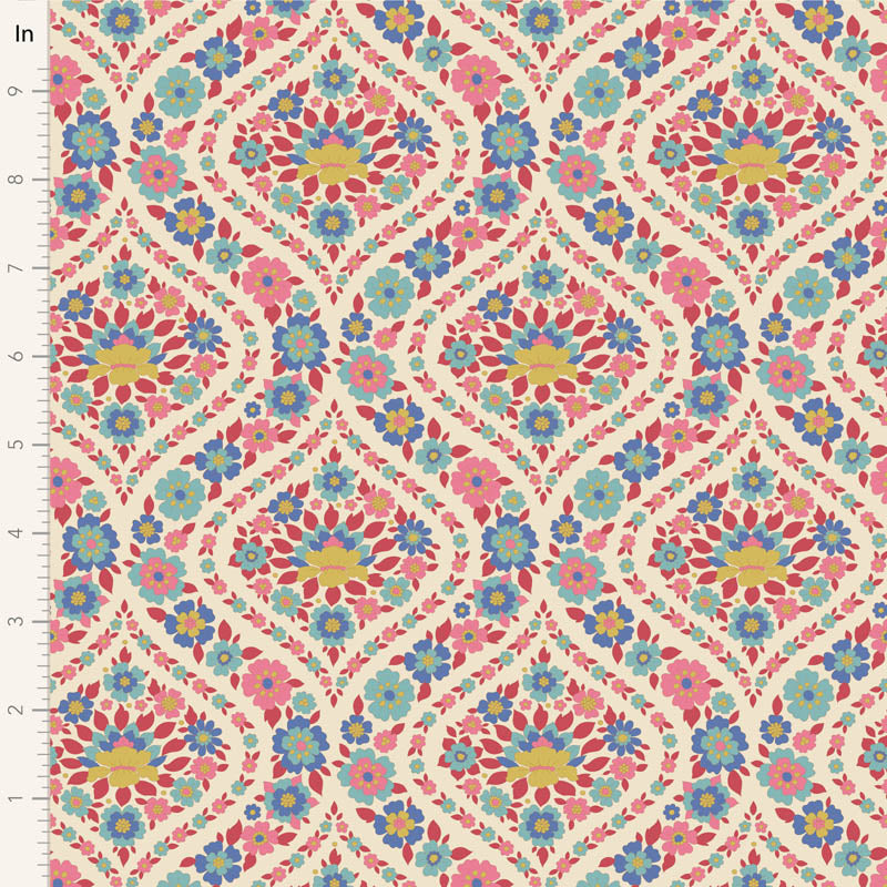 Wallflower Charm Pack - 20 fabrics, 5in squares, 40 pieces - two of each design
