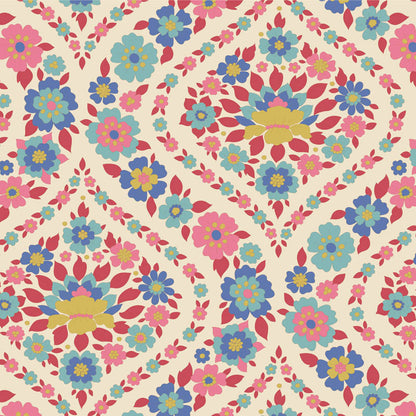 Wallflower Charm Pack - 20 fabrics, 5in squares, 40 pieces - two of each design