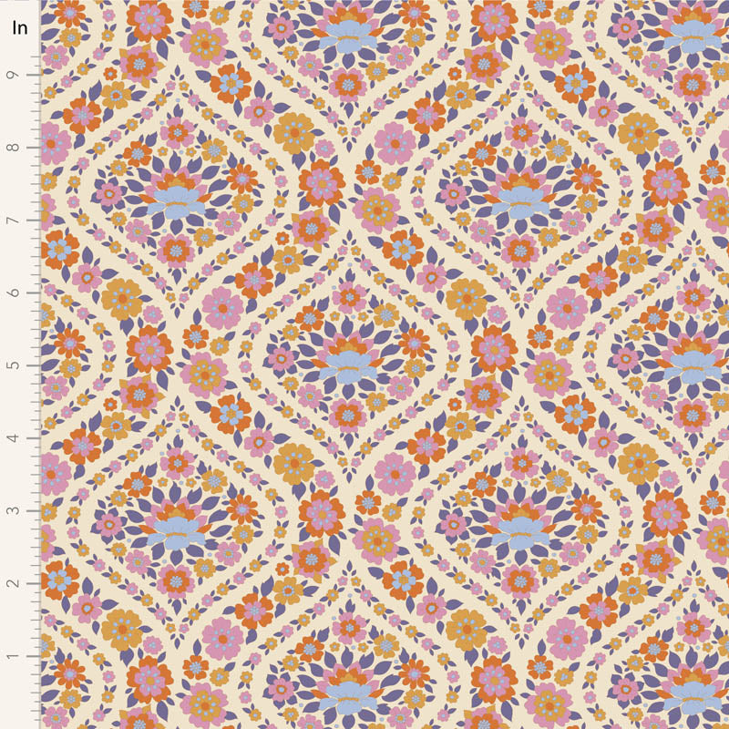 Wallflower Charm Pack - 20 fabrics, 5in squares, 40 pieces - two of each design