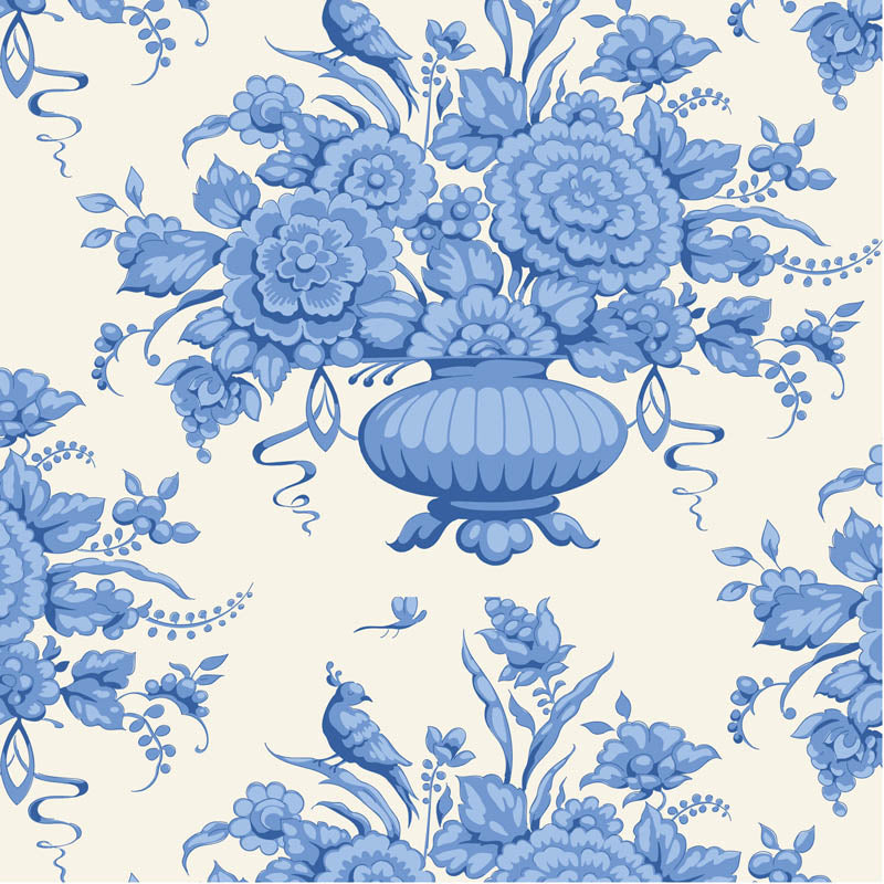 Something Blue Fat Quarter Bundle - 10 fabrics in Light, 21 x 19in