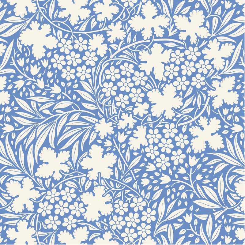 Something Blue Fat Quarter Bundle - 10 fabrics in Light, 21 x 19in