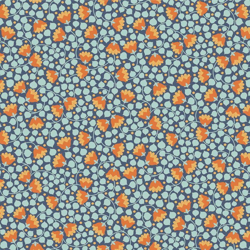 Wallflower Fat Quarter Bundle Bellflower - 12 fabrics, 20 x 22in