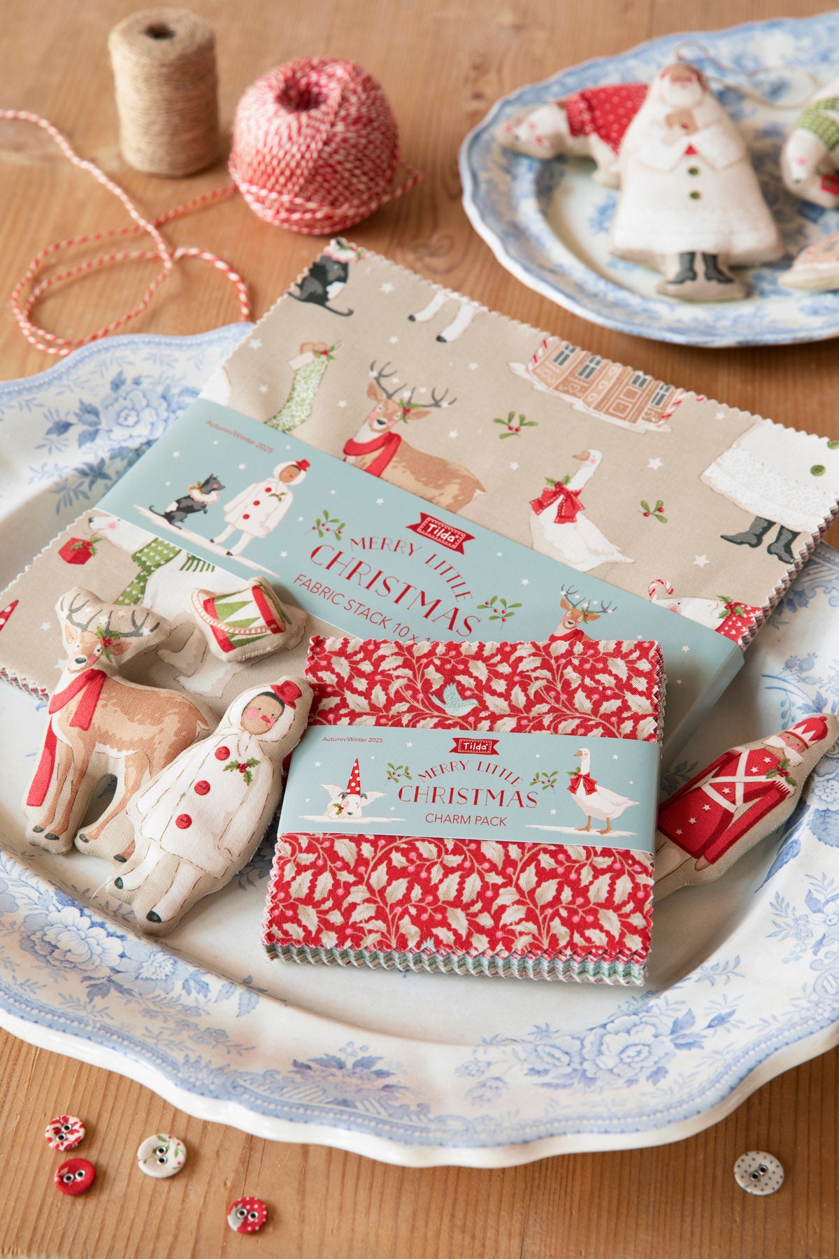 Merry Little Christmas Charm Pack Bundle - 40 pieces, 2 of each design, 5 in squares