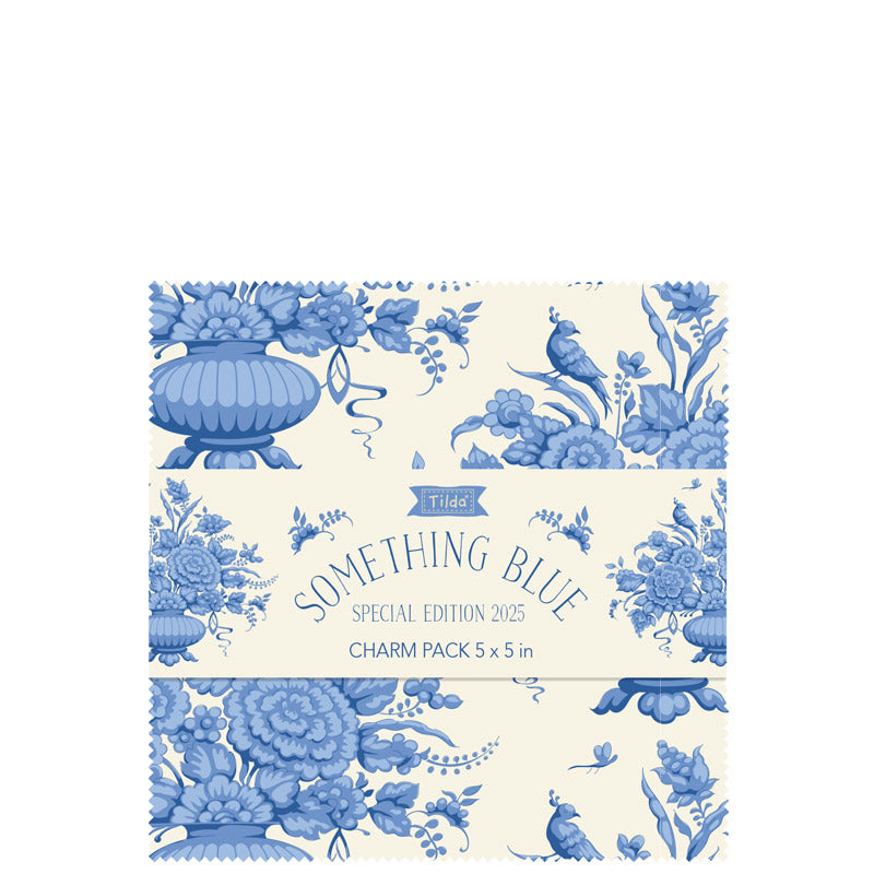 Something Blue Charm Pack 5 in squares, 40 pieces - 2 of each design