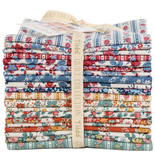 Village Life Fat Quarter Bundle - 20 fabrics, 21 x 19in