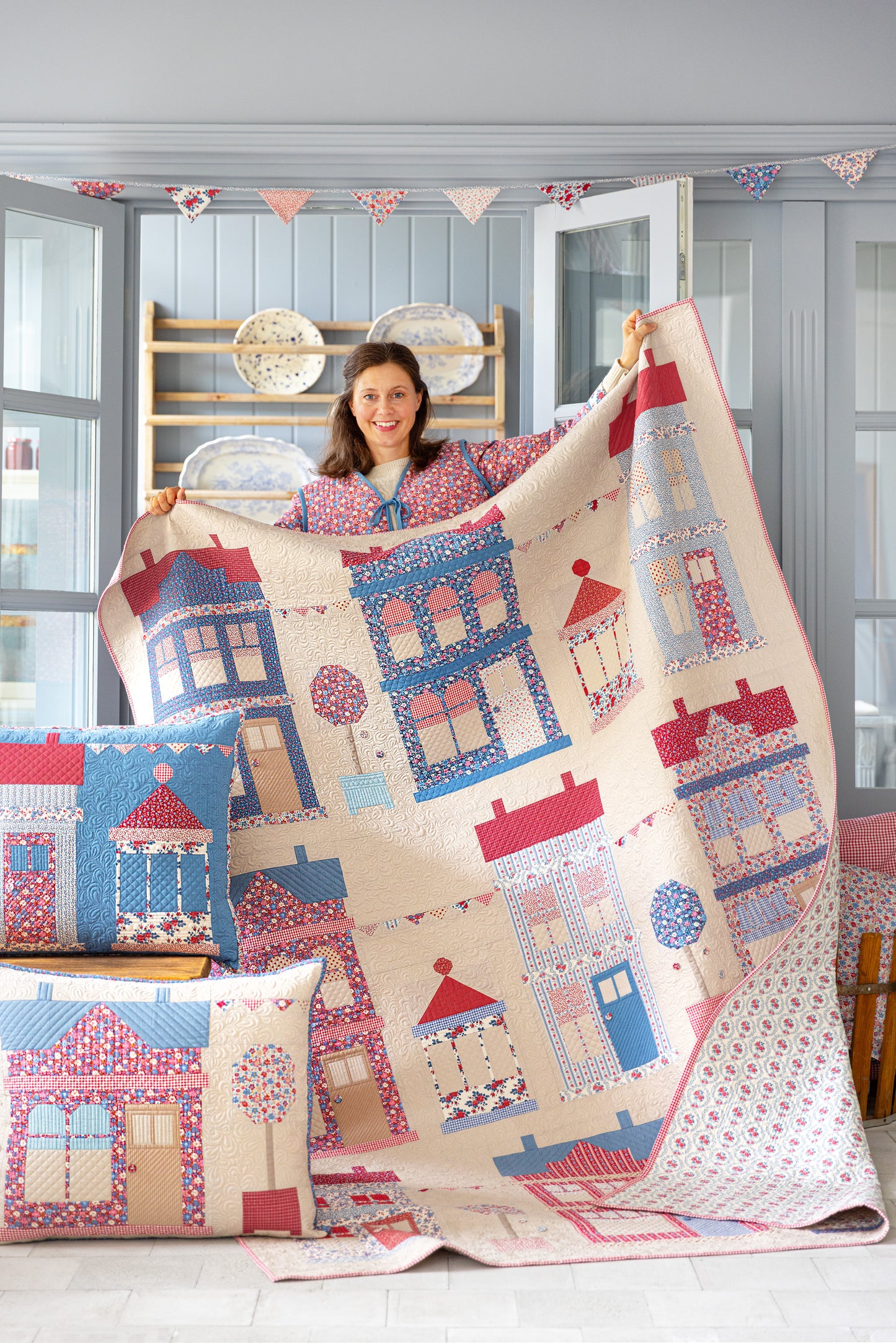 Village Life Fat Eight Bundle - 20 fabrics, 10 x 19in