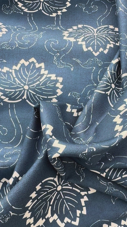 Indigo Blooming by Debbie Maddy - Navy