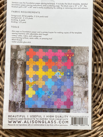 Alison Glass Foundation Paper Piecing Quilt Pattern