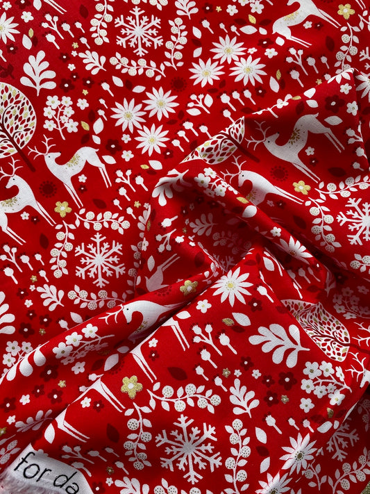Starlit Hollow Red Metallic with Tree