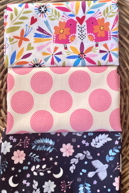Bundle of Love Dashwood Studios Fabric Fat Quarter Charity MarieCurie