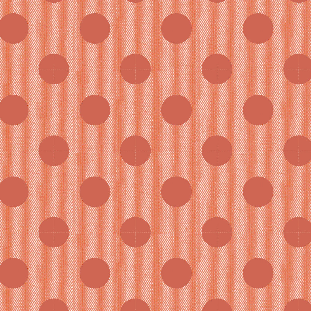 TD160052 Chambray Dots Ginger from this year's Tilda Fabrics Autumn/Winter collection of 'Hometown'.  This cotton fabric blender shows a spotty pattern of dark ginger orange spots against a lighter ginger orange background.  It is ideal for patchwork, quilting, patchwork, dressmaking and other crafts. Free delivery from Rosemary Wild over £30.